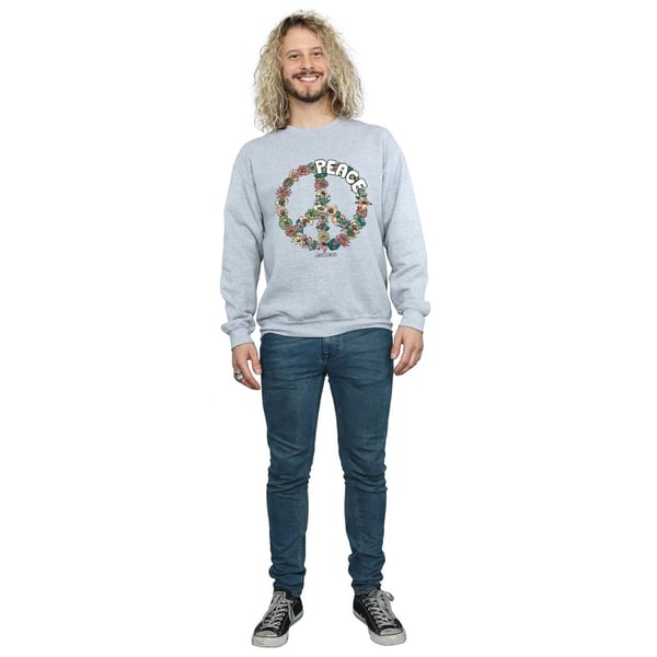 Woodstock Mens Floral Peace Sweatshirt