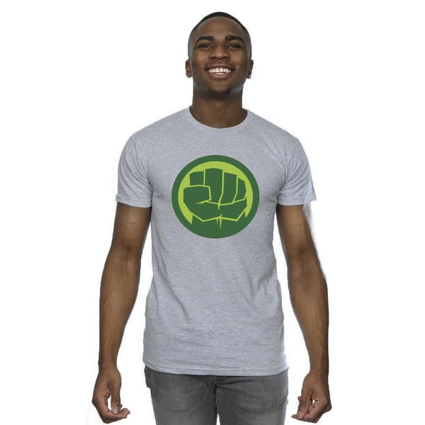 Marvel Mens Hulk Chest Logo T-Shirt