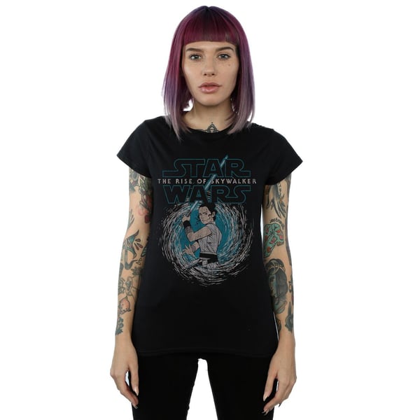 Star Wars Womens/Ladies The Rise Of Skywalker Rey Whirl Cotton T-Shirt