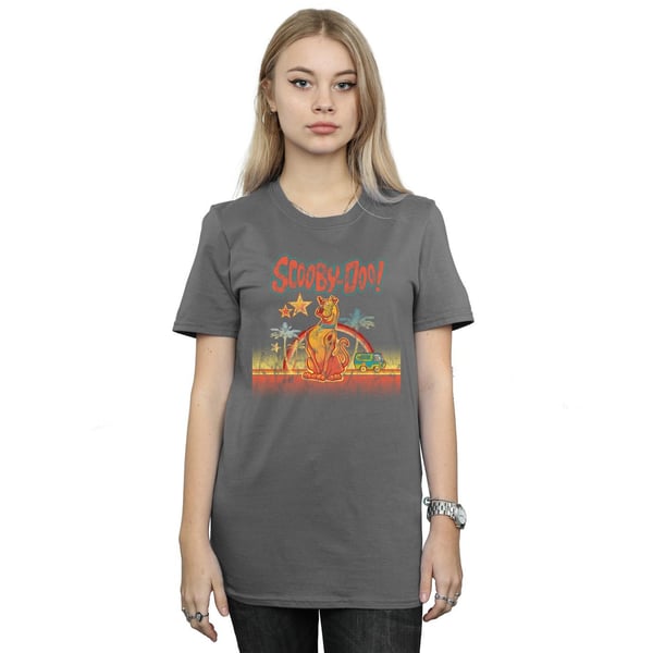 Scooby Doo Womens/Ladies Palm Trees Cotton Boyfriend T-Shirt