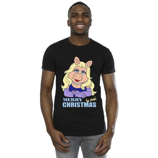 Disney Mens Muppets Miss Piggy Queen of Holidays T-Shirt