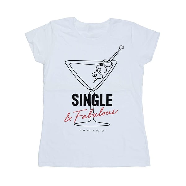 Sex And The City Dam/Dam Single And Fabulous T-shirt i bomull