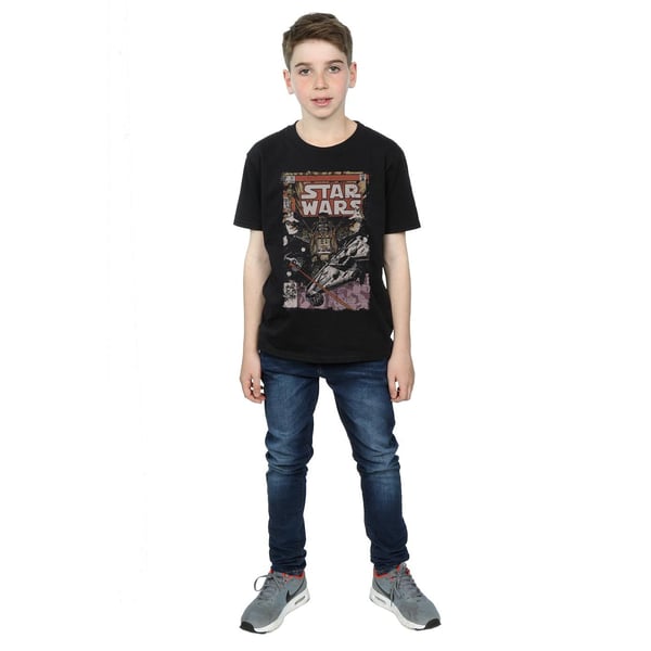 Star Wars Boys Millennium Falcon Comic T-Shirt