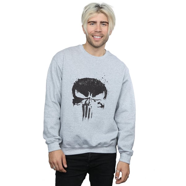Marvel Mens The Punisher TV Skull Logo Sweatshirt