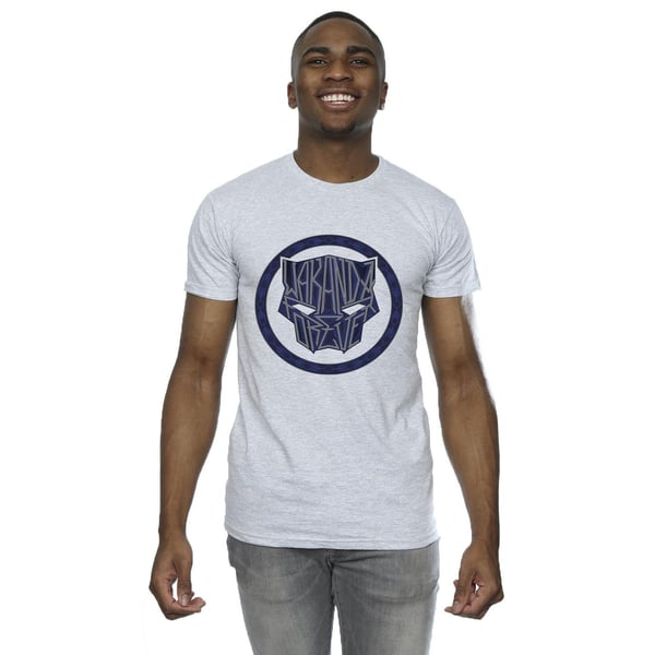 Marvel Mens Wakanda Forever Tribal Icon T-Shirt