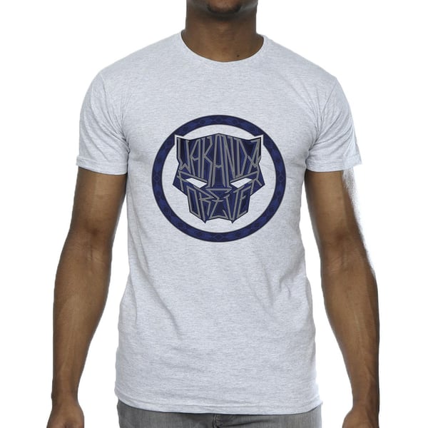 Marvel Mens Wakanda Forever Tribal Icon T-Shirt
