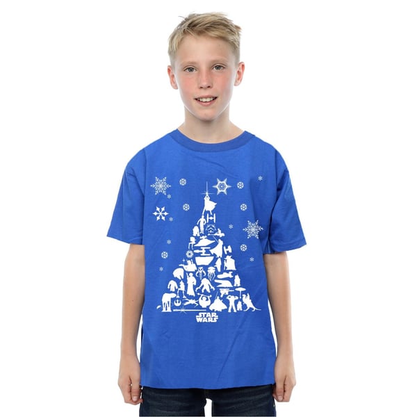 Star Wars Boys Christmas Tree T-Shirt