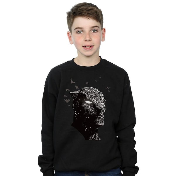 Black Panther Boys Crouch Cotton Sweatshirt