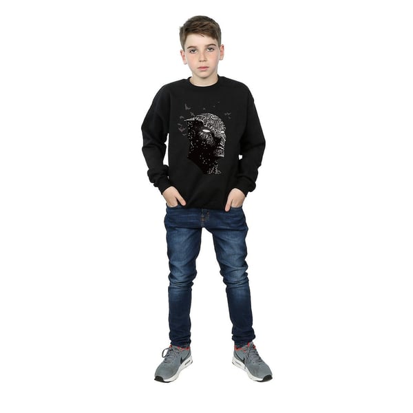 Black Panther Boys Crouch Cotton Sweatshirt