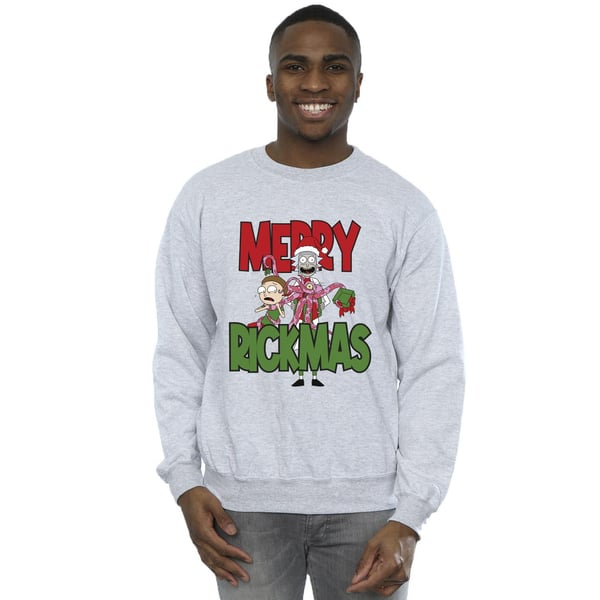 Rick And Morty Mens Merry Rickmas Sweatshirt