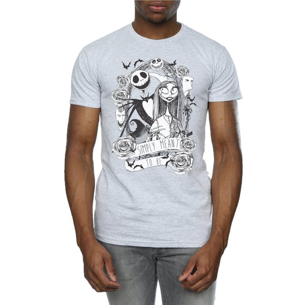 Disney Mens Nightmare Before Christmas Simply Meant To Be T-Shirt