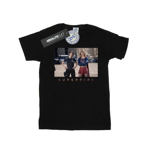 DC Comics Womens/Ladies Supergirl TV Series Sisters Photograph Cotton Boyfriend T-Shirt