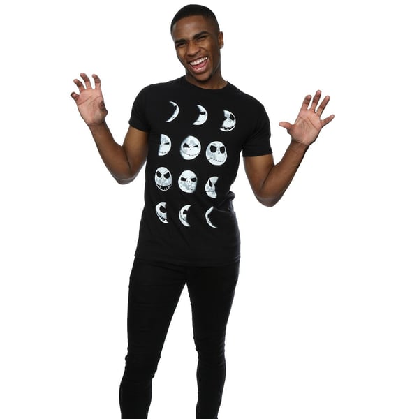 Disney Mens Nightmare Before Christmas Jack Moon T-Shirt