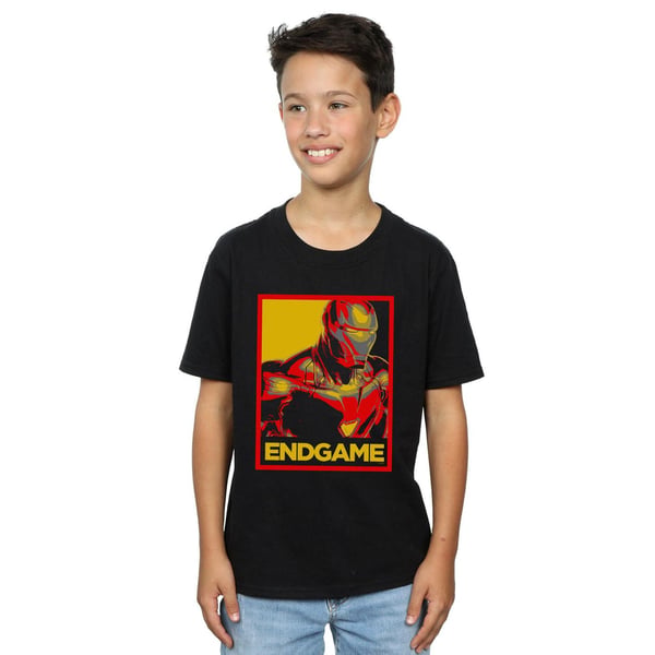 Marvel Boys Avengers Endgame Iron Man Poster T-Shirt