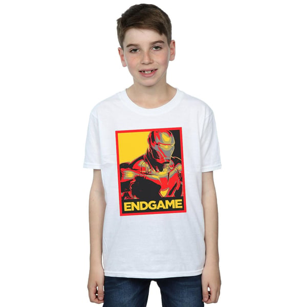 Marvel Boys Avengers Endgame Iron Man Poster T-Shirt