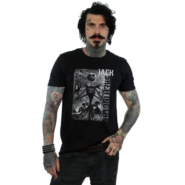 Disney Mens Nightmare Before Christmas Skellington T-Shirt