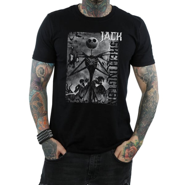Disney Mens Nightmare Before Christmas Skellington T-Shirt