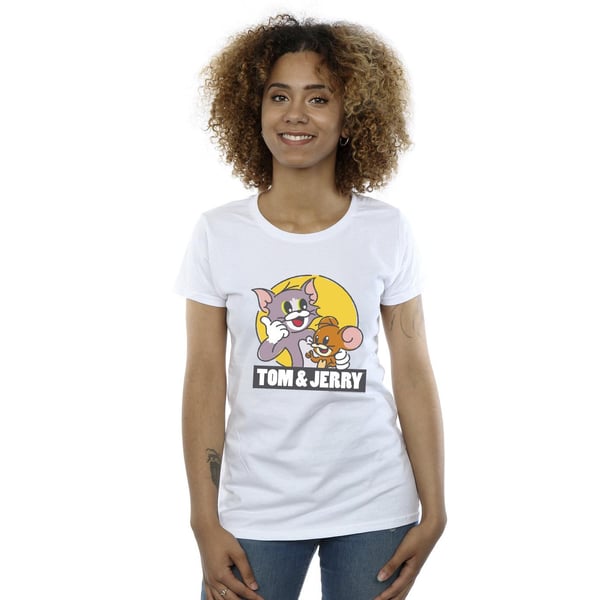 Tom And Jerry Womens/Ladies Sketch Logo Cotton T-Shirt