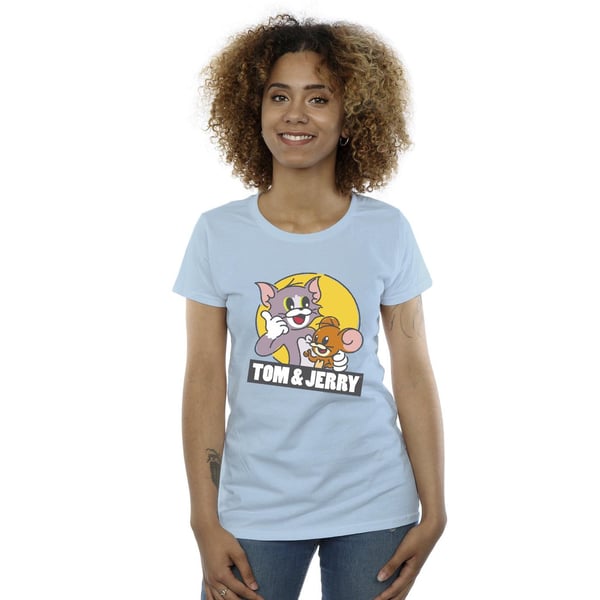 Tom And Jerry Womens/Ladies Sketch Logo Cotton T-Shirt