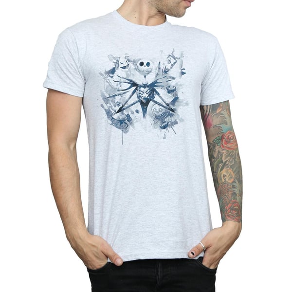 Disney Mens Nightmare Before Christmas Paint Spray Carers T-Shirt
