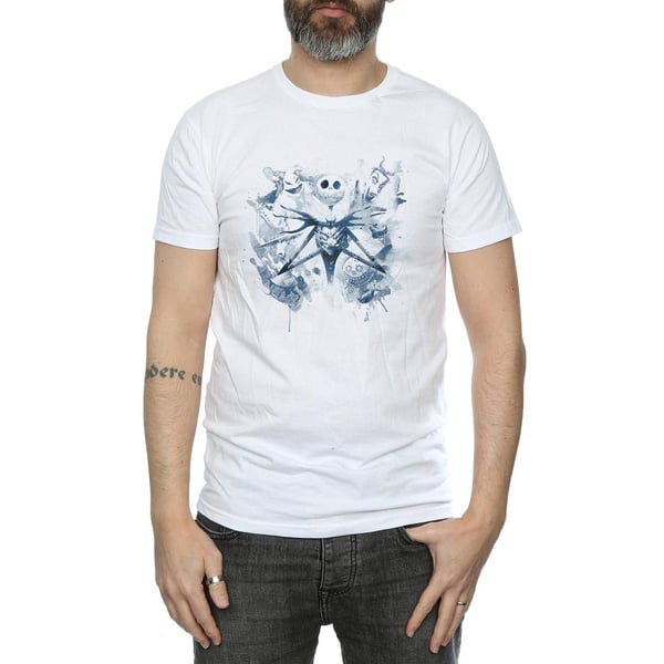 Disney Mens Nightmare Before Christmas Paint Spray Carers T-Shirt