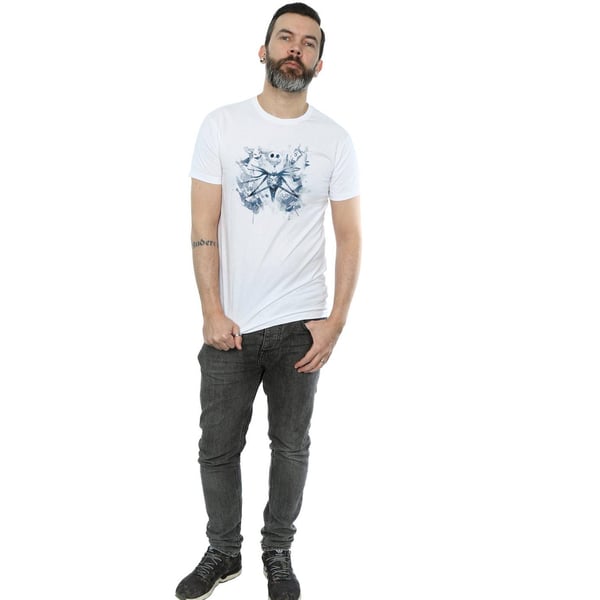 Disney Mens Nightmare Before Christmas Paint Spray Carers T-Shirt