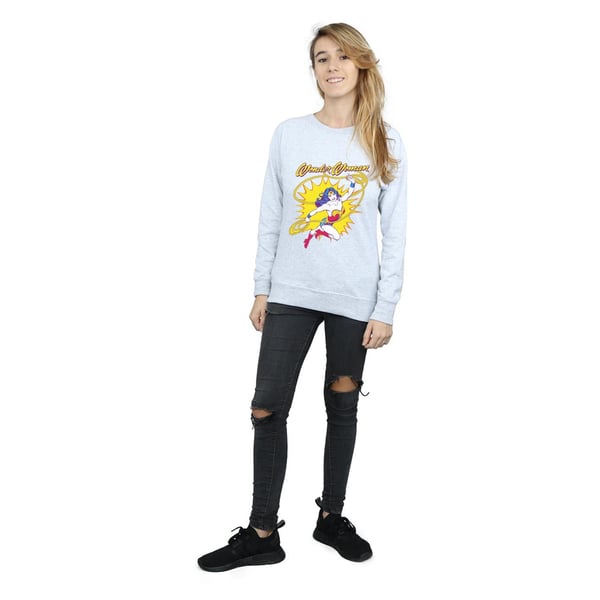 DC Comics Womens/Ladies Wonder Woman Leap Sweatshirt