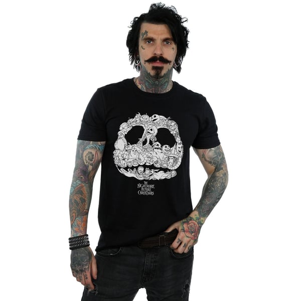 Disney Mens Nightmare Before Christmas Jack Skellington Jack-O-Lanterns T-Shirt