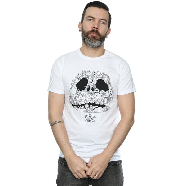 Disney Mens Nightmare Before Christmas Jack Skellington Jack-O-Lanterns T-Shirt