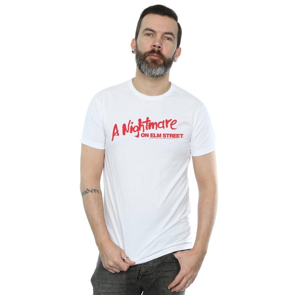 A Nightmare On Elm Street Mens Red Logo T-Shirt