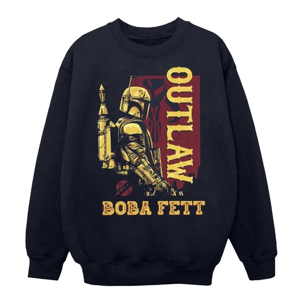 Star Wars Herr The Book Of Boba Fett Distressed Outlaw Sweatshirt