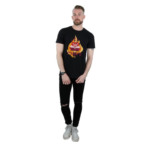 Disney Mens Inside Out Fired Up T-Shirt