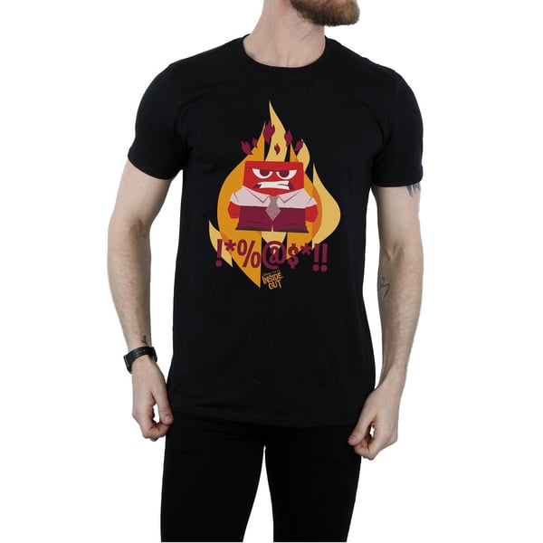 Disney Mens Inside Out Fired Up T-Shirt