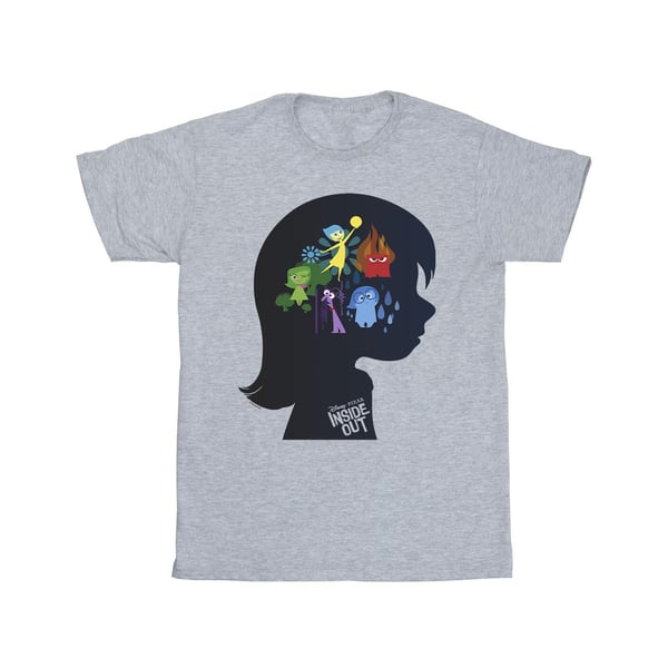 Disney Mens Inside Out Head Silhouette T-Shirt
