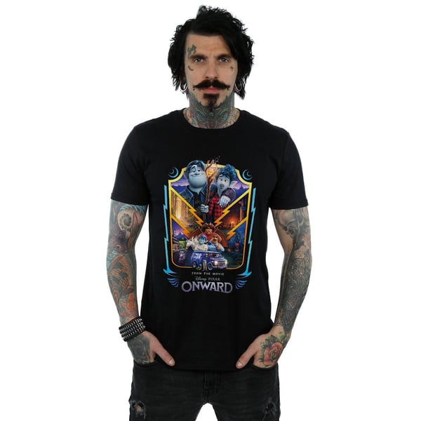 Disney Mens Onward Group Crest T-Shirt