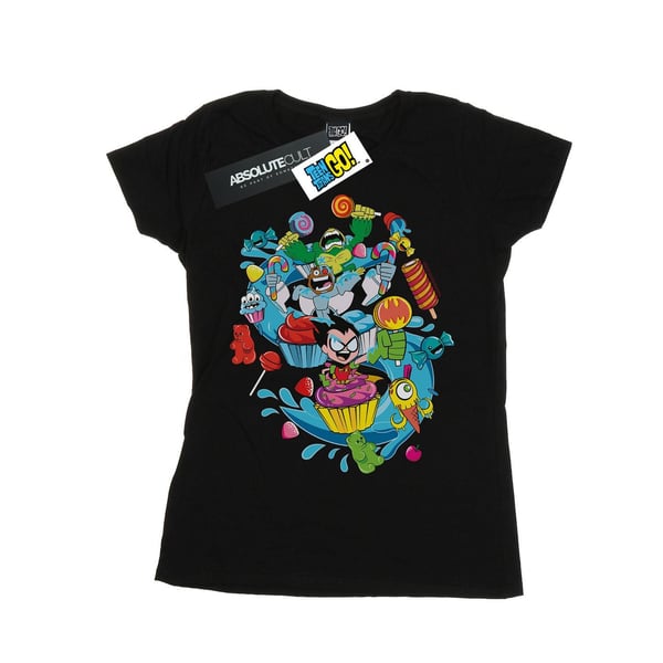 DC Comics Womens/Ladies Teen Titans Go Candy Mania Cotton T-Shirt