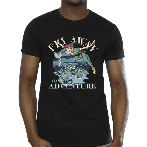 Disney Mens Peter Pan Fly Away To Adventure T-Shirt
