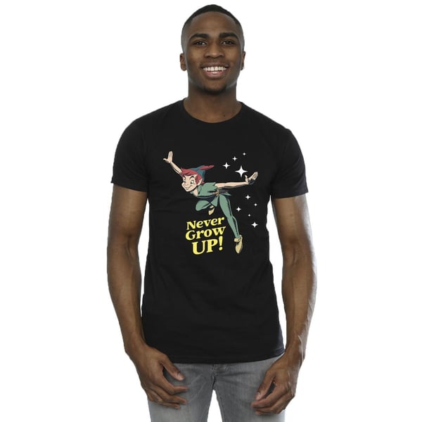 Disney Mens Peter Pan Never Grow Up T-Shirt