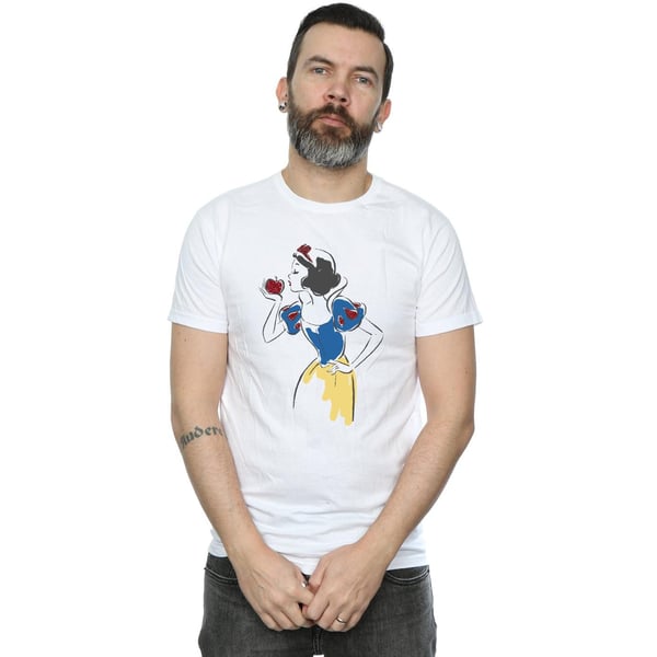 Disney Princess Mens Snow White Apple Glitter T-Shirt