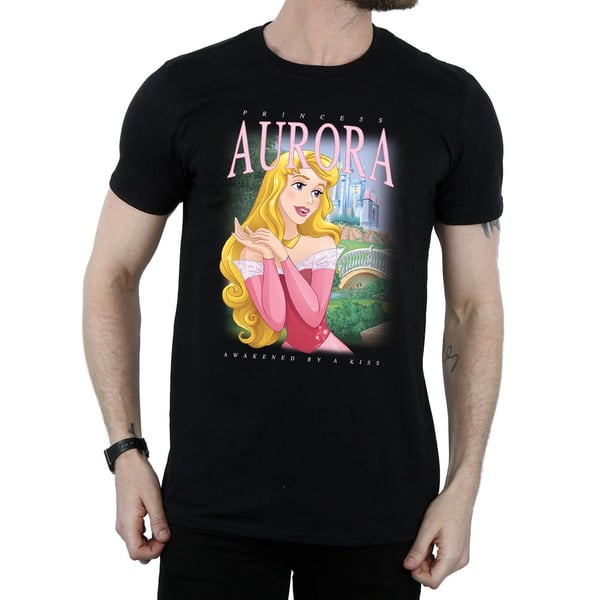 Disney Miesten Prinsessa Ruusunen Aurora Montage T-paita