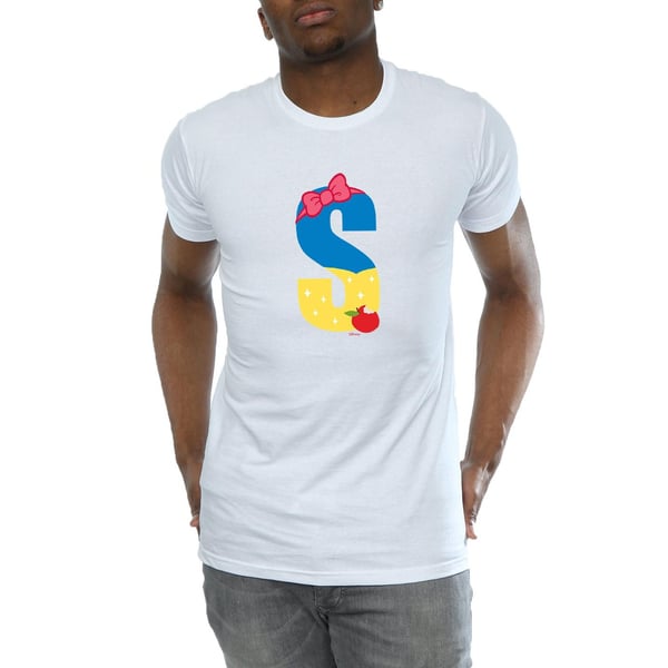 Disney Mens Alphabet S Is For Snow White T-Shirt
