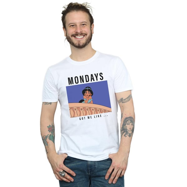 Disney Princess Mens Jasmine Mondays Got Me Like T-Shirt