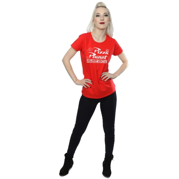 Disney Womens/Ladies Toy Story Pizza Planet Logo Cotton T-Shirt
