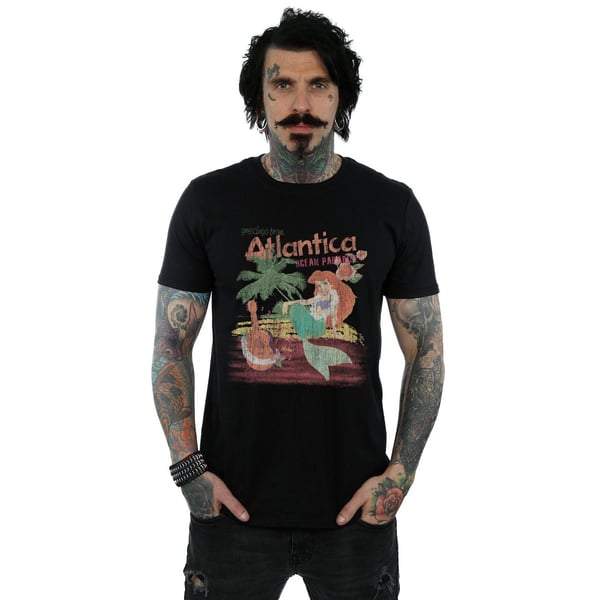 Disney Mens The Little Mermaid Greetings From Atlantica T-Shirt
