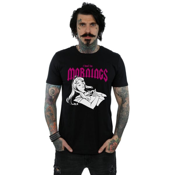 Disney Mens Sleeping Beauty Don´t Do Mornings T-Shirt