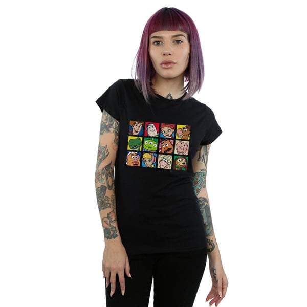 Disney Womens/Ladies Toy Story Character Squares Cotton T-Shirt