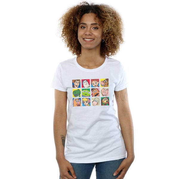Disney Womens/Ladies Toy Story Character Squares Cotton T-Shirt