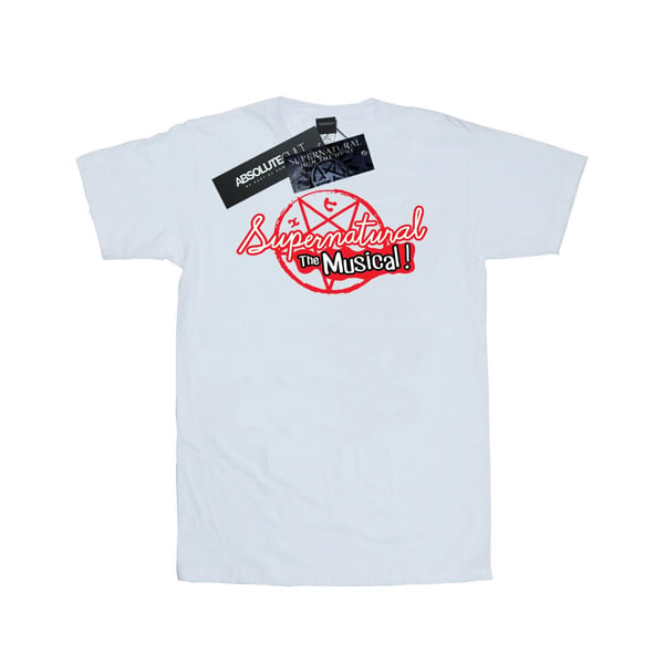 Supernatural Womens/Ladies The Musical Cotton Boyfriend T-Shirt