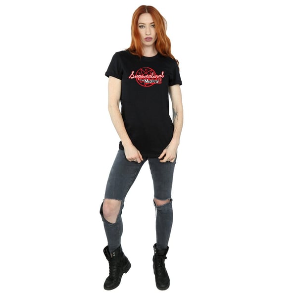 Supernatural Womens/Ladies The Musical Cotton Boyfriend T-Shirt