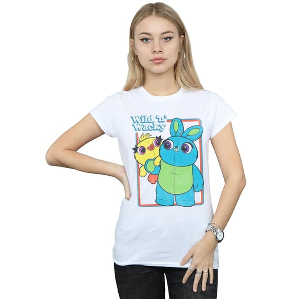 Disney Womens/Ladies Toy Story 4 Duck And Bunny Wild And Wacky Cotton T-Shirt